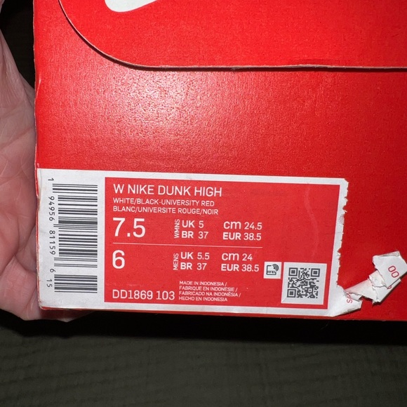 Nike Panda Dunk High, women’s 7.5, Men’s 6 - Picture 6 of 6